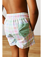 Gingham Swim Trunk