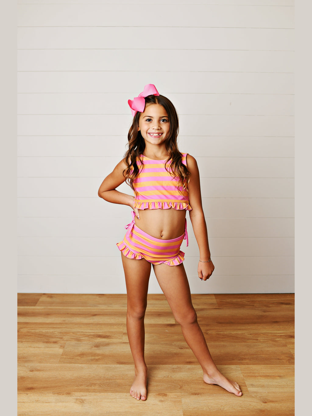 Striped 2pc Swimsuit