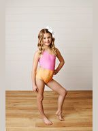 Colorblock Cutout 1pc Swimsuit