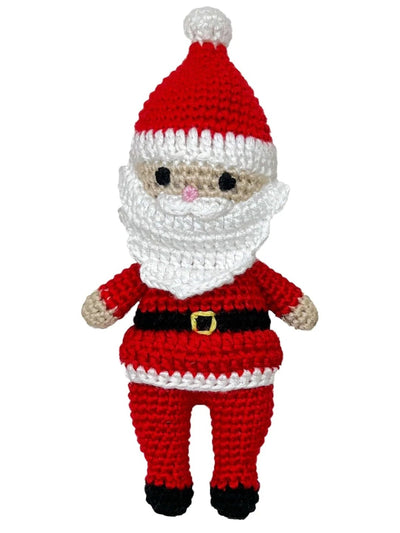 Santa Claus Hand Crochet Rattle - 5"