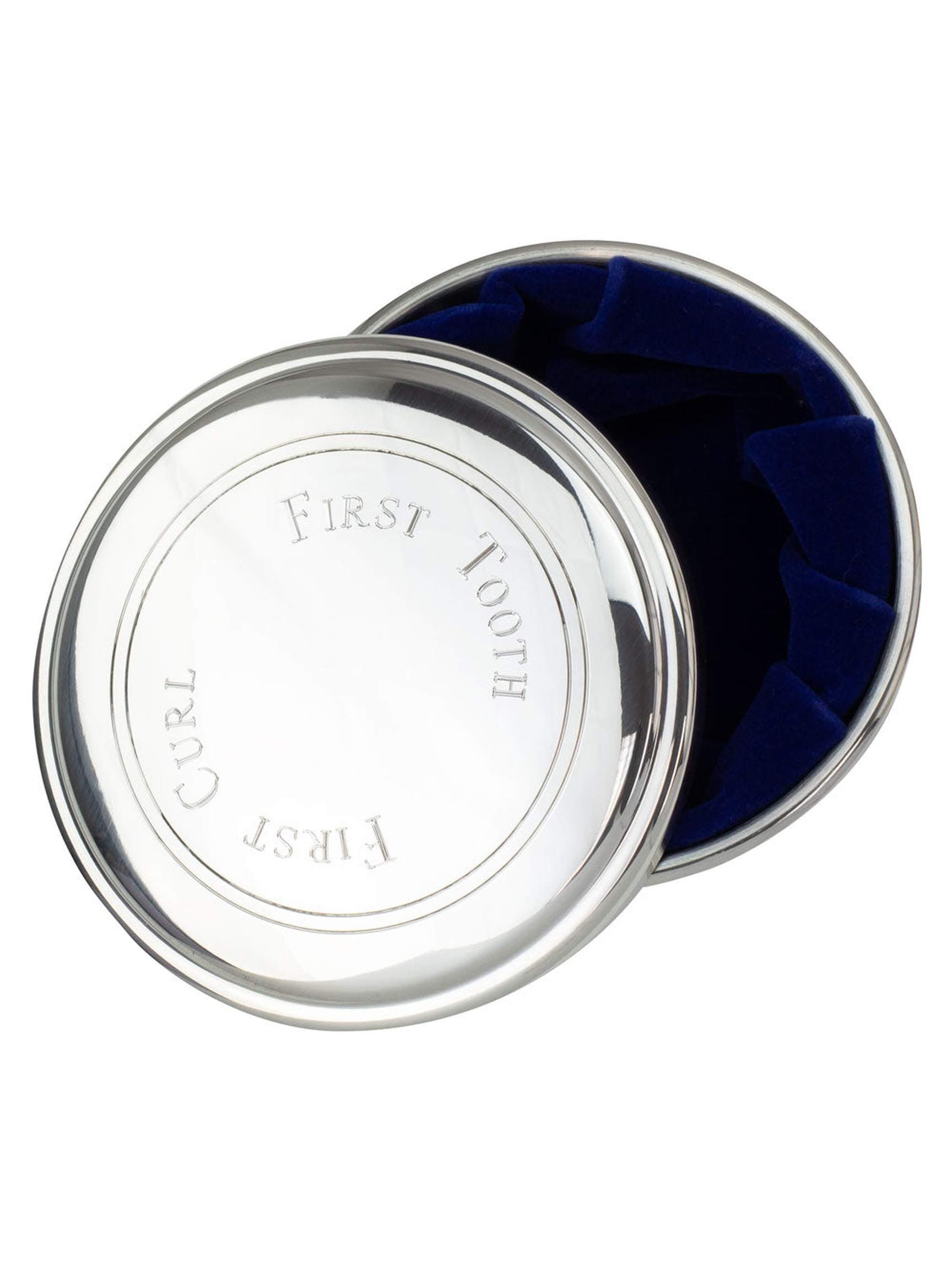 Baby's First Pewter Tooth & Curl Box