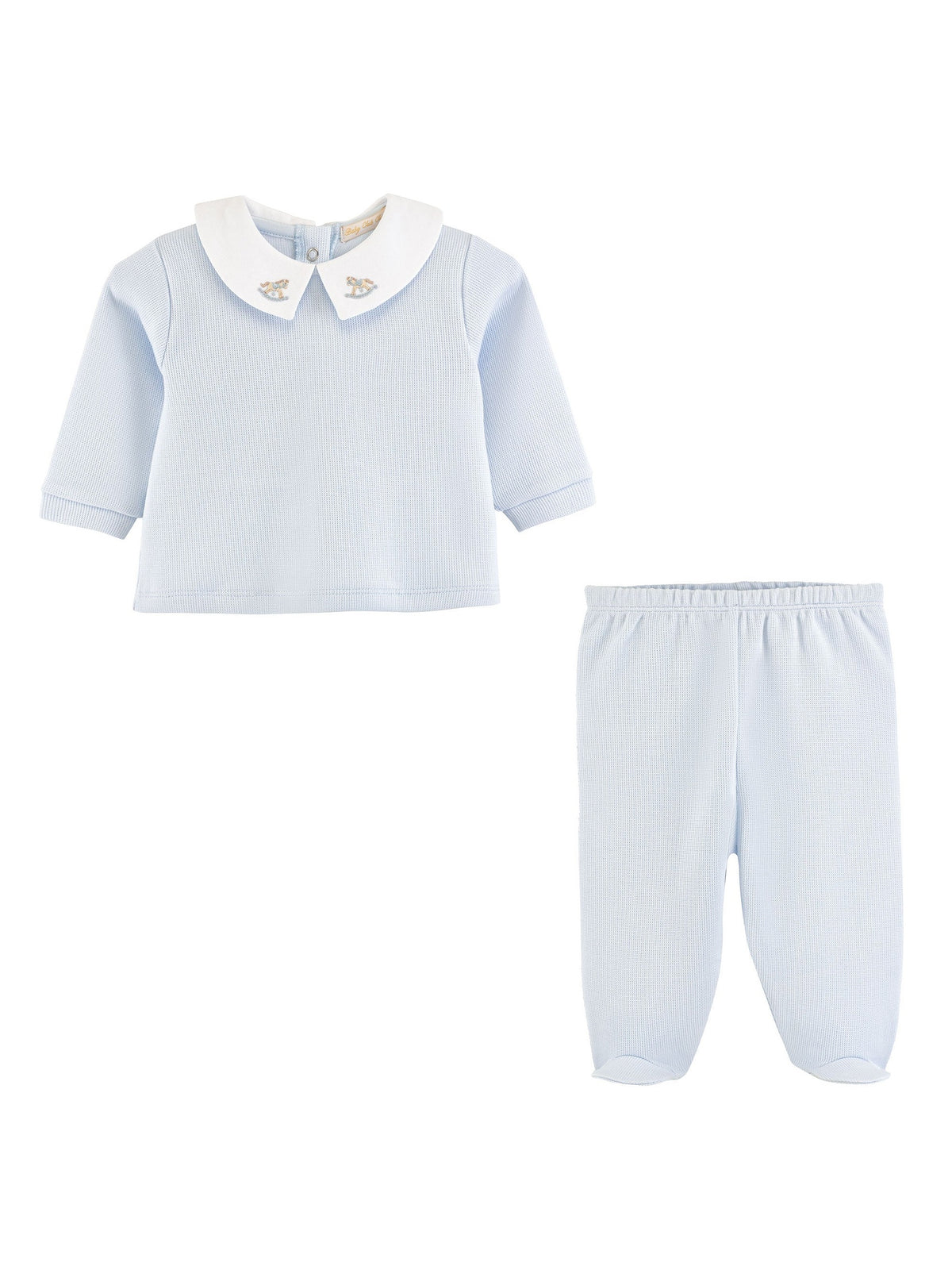 Rocking Horse Pima Jacquard Top And Pant Set