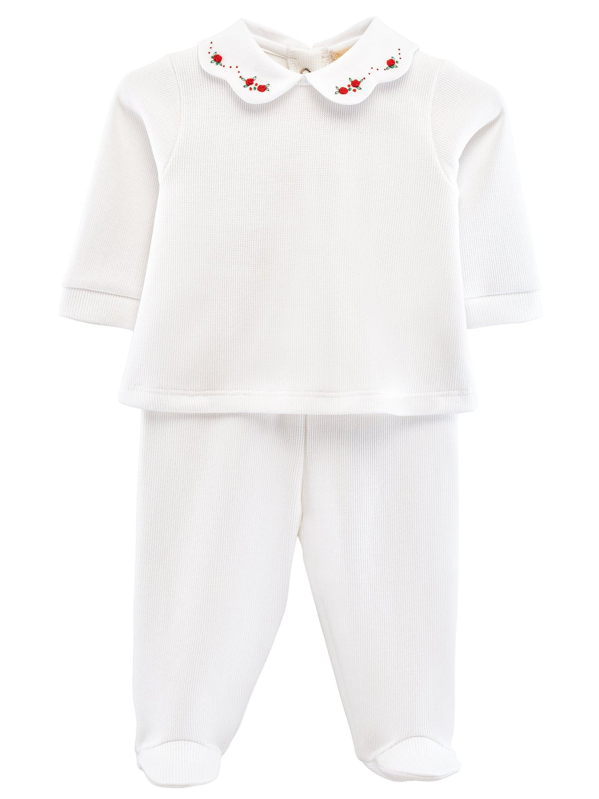 My First Christmas Pima Jacquard Top And Pant Set