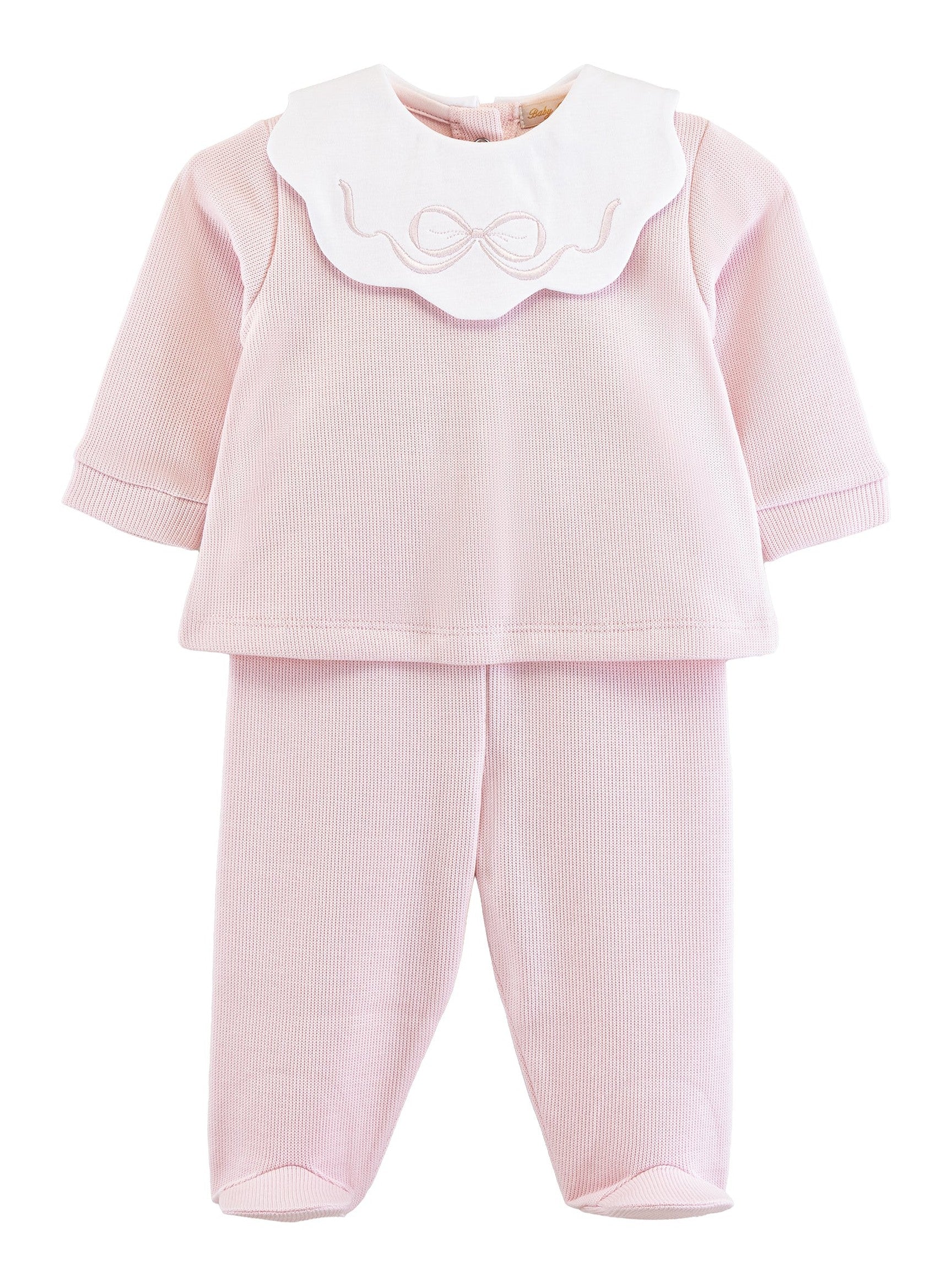 Pretty Bows & Roses Pima Jacquard Top/Pant Set
