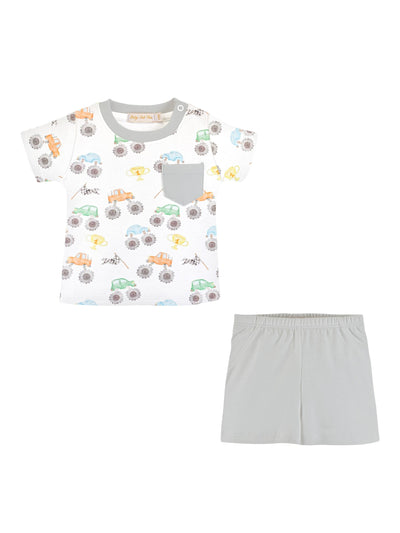 Printed Tee Boy Short Set