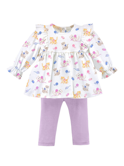 Ruffled Legging Set - Kitty Playtime