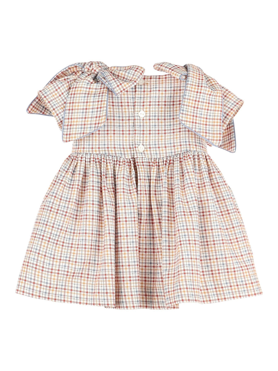 PRE-ORDER Maple Checks Bow Dress | Posh Tots Children's Boutique