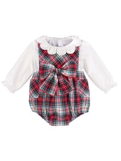PRE-ORDER Gingerbread Plaid Bow Bubble