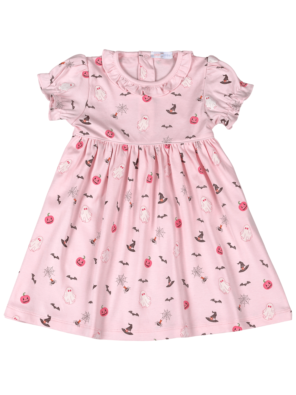Spookie Time Pima Scallop Collar Dress