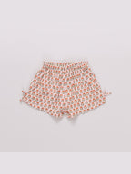 Jules Short - Pink Prairie Block Print