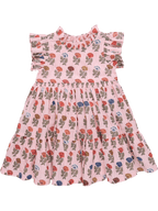 Jennifer Dress - Multi Flower Drop