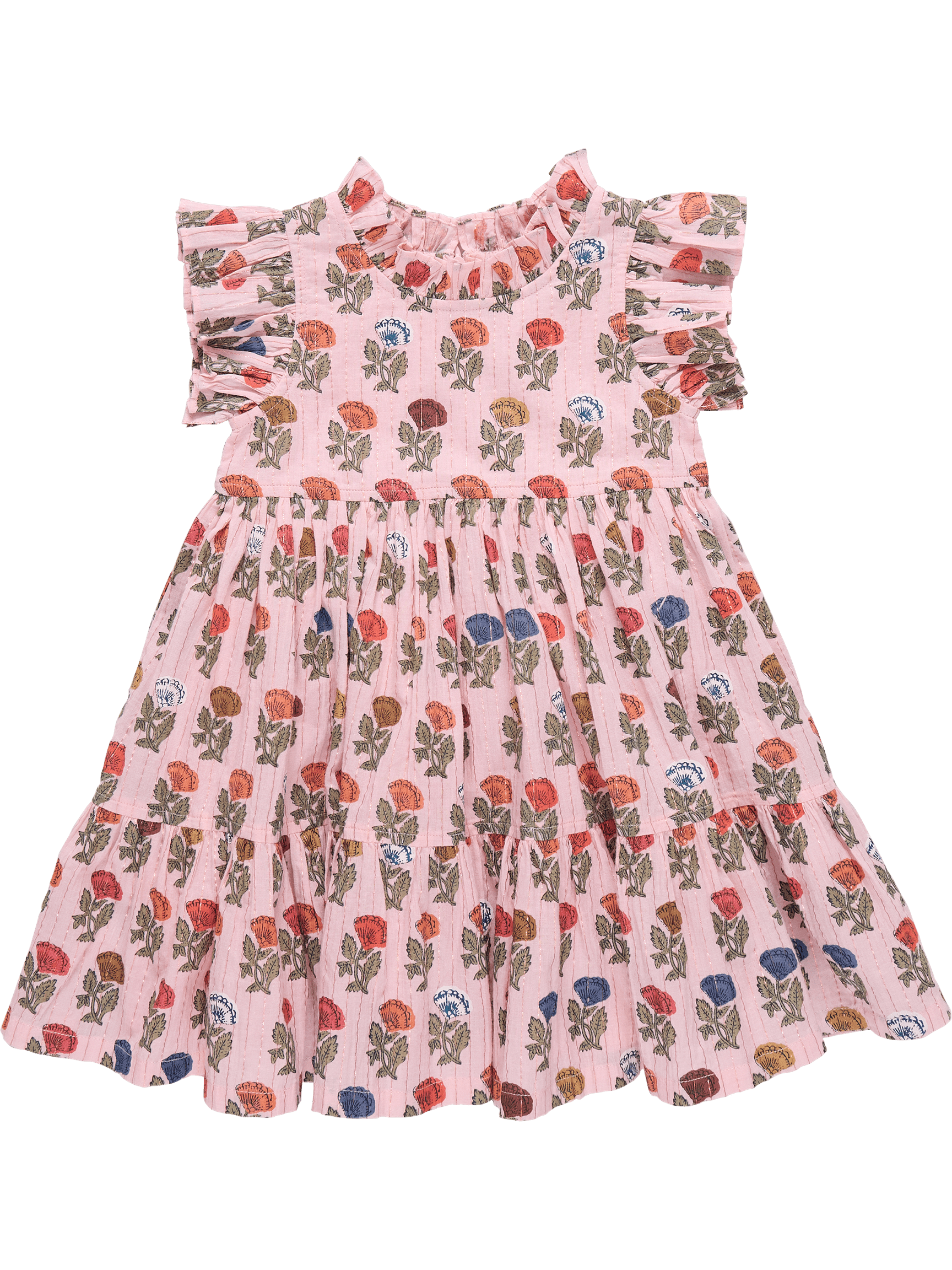 Jennifer Dress - Multi Flower Drop