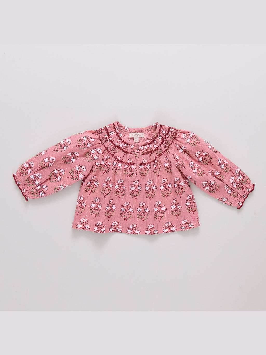 Ava Top - Pink Strawflower