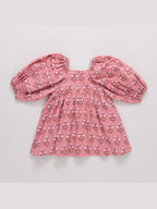 Mary Barrett Dress - Pink Strawflower
