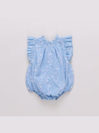 Harper Bubble - Blue Dewdrop Block Print