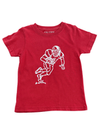 Crimson/White Football Player T-Shirt