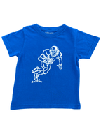 Royal & White Football Player T-Shirt