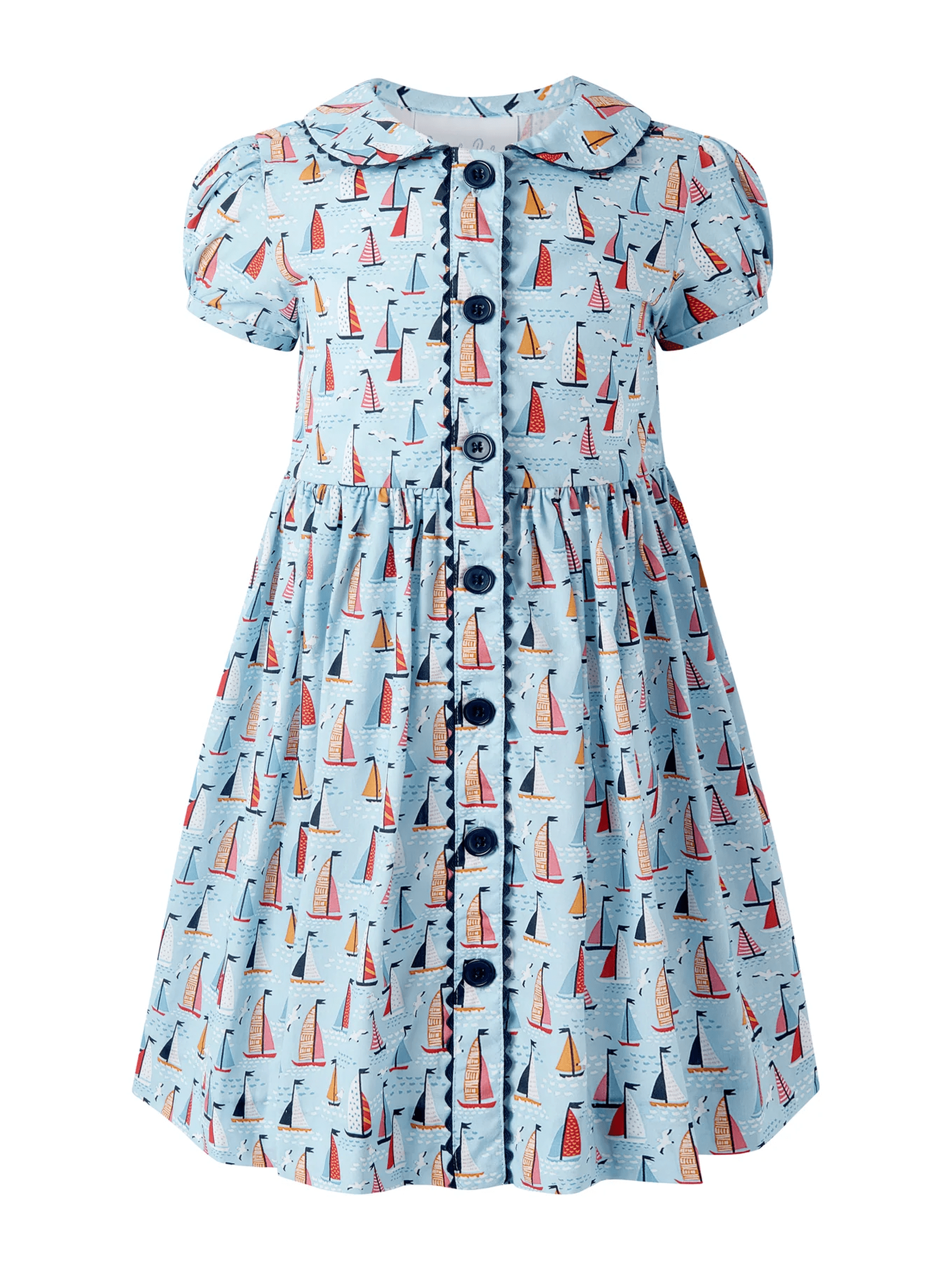 Sailboat Button Front Dress