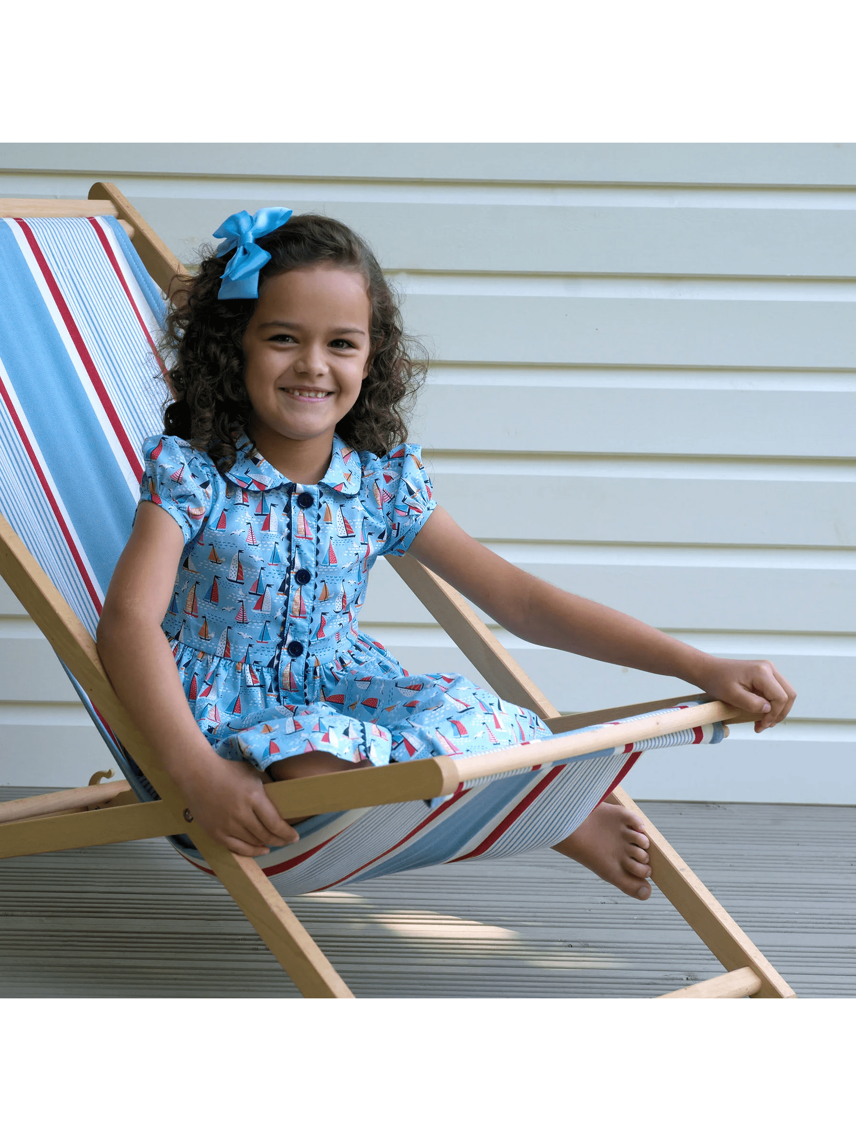 Sailboat Button Front Dress