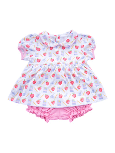 PRE-ORDER Sally Knit Bloomer Set - Back to School