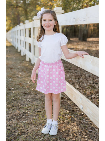 PRE-ORDER Sally Skirt Set - Pink Pumpkins