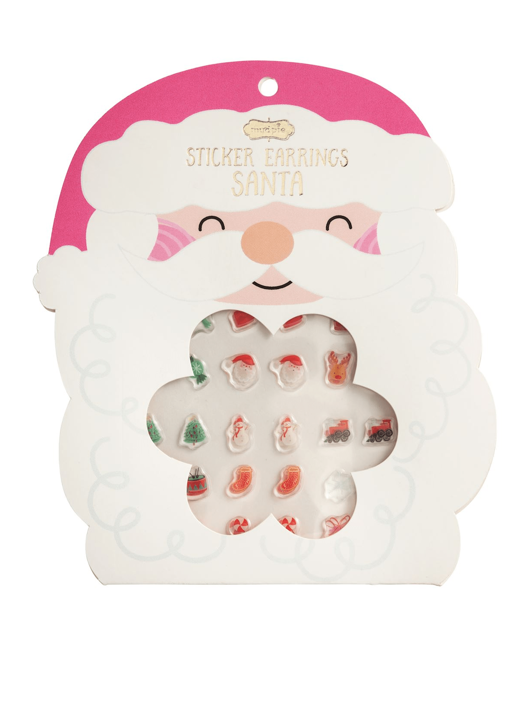 Santa Stick-On Earring Set