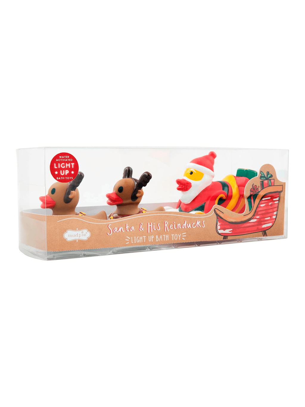 Santa & His Reinducks Bath Toy Set