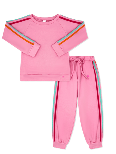 Savannah Jogger Set - Taffy Pink, Strawberry Pink