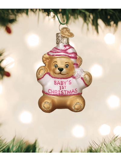Baby's First Teddy Bear Ornament - Posh Tots Children's Boutique