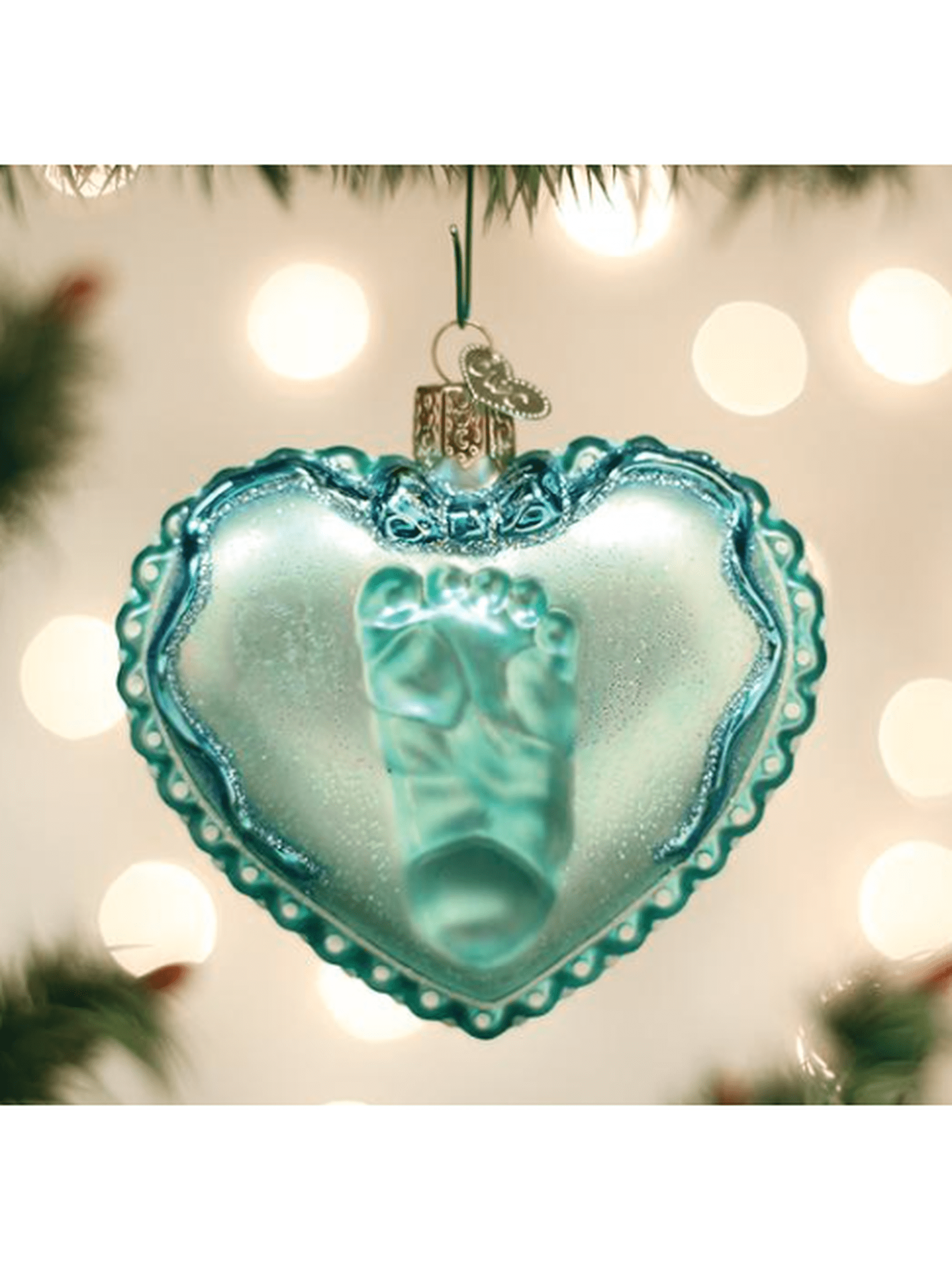 Baby's Footprint Ornament - Posh Tots Children's Boutique