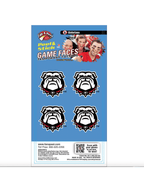 Georgia Gameday Temporary Face Tattoo
