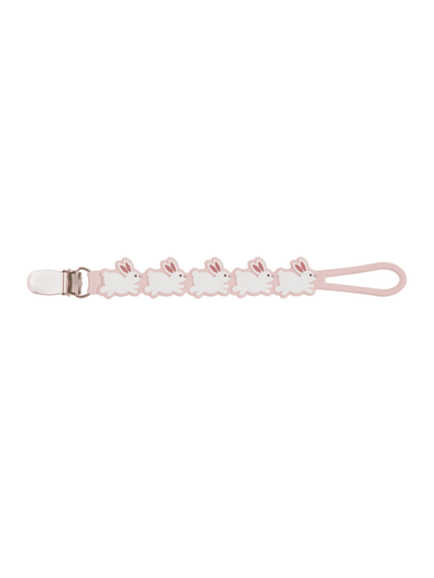 Pink Bunny Silicone Pacy Strap - Posh Tots Children's Boutique