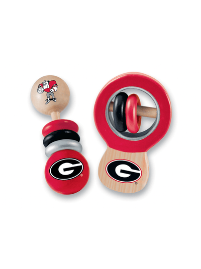 Georgia Bulldogs - Baby Rattles 2-Pack