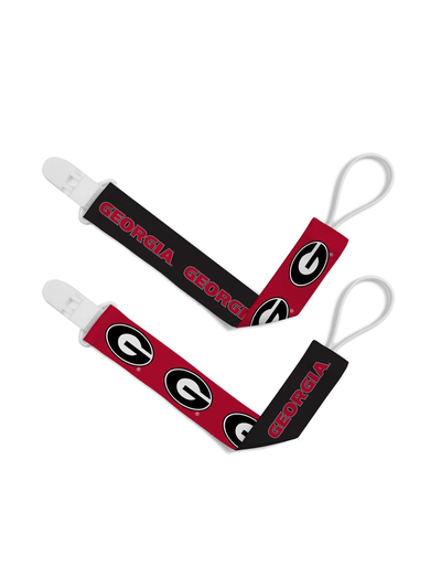 Georgia Bulldogs - Pacifier Clip 2-Pack