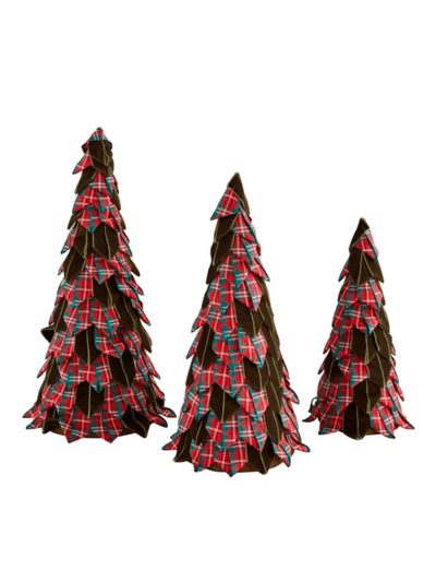 Tartan Ribbon Tree Set