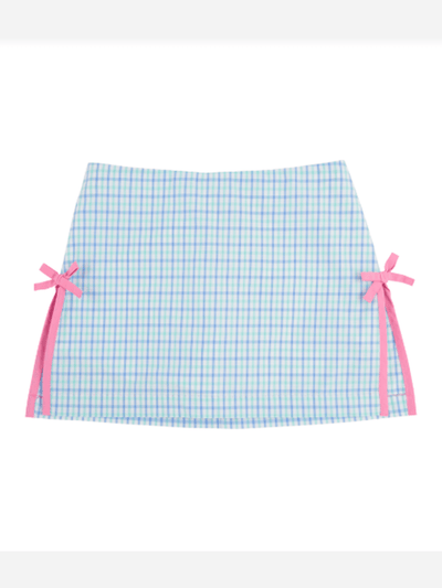 Clays Club Skort - Sunrise Blvd Blue & Turks Teal Chandler Check/Hamptons Hot Pink