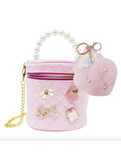 Tiny Mini Fashion Bag w/ Keychain, Ballerina Beauties