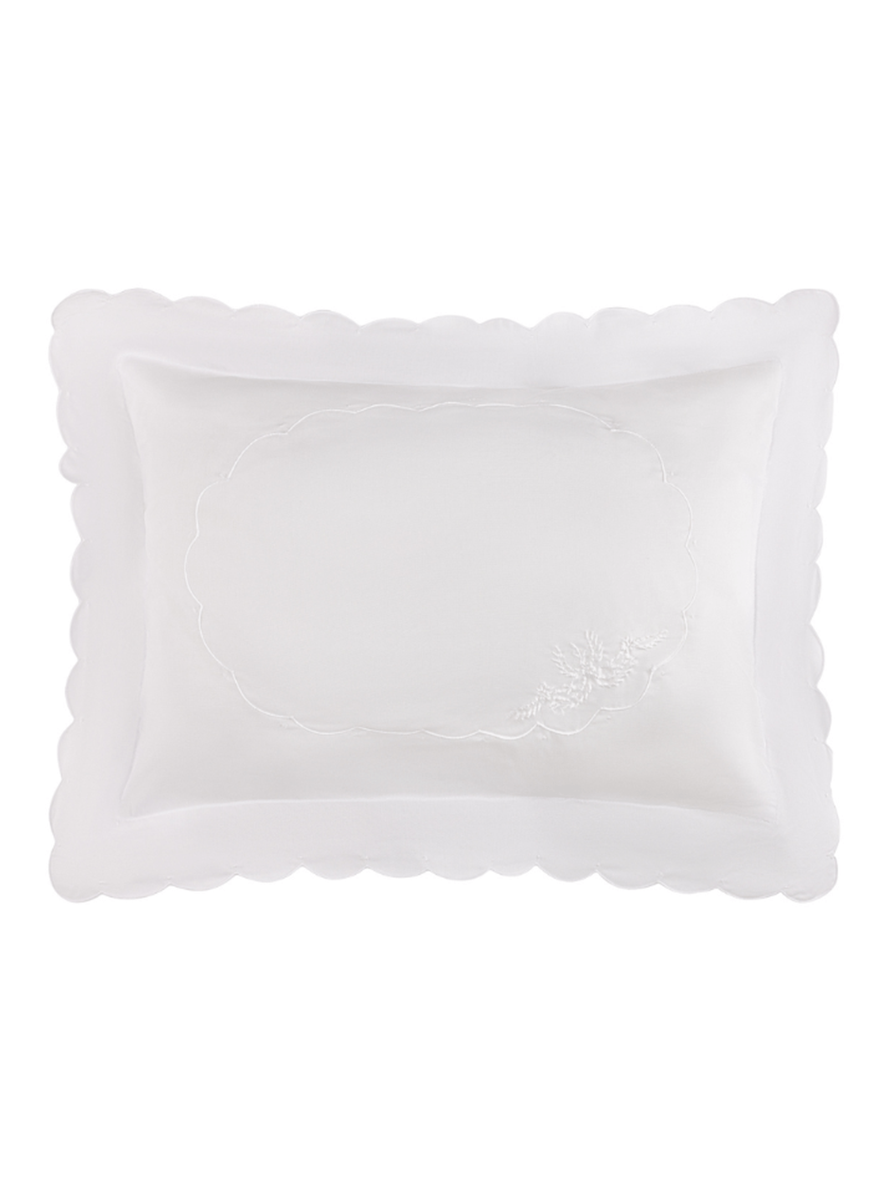 Pillow Cover w/ Scalloped Edge