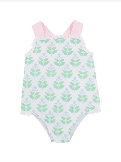 Sisi Sunsuit - Hanover Hand Block/Palm Beach Pink/Buckhead Blue