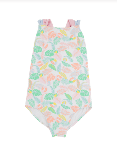 Seabrook Bathing Suit - Happy in Harbour Island/Palm Beach Pink and Buckhead Blue