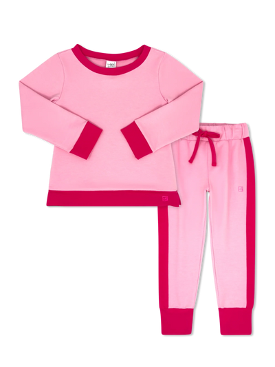 Selena Jogger Set - Cotton Candy/Power Pink