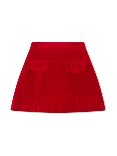 Claire Skirt - Ruby Red Velvet