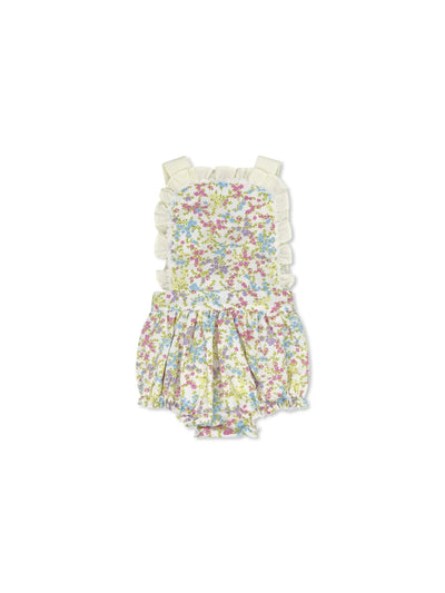 Margaux Bubble - Bellflower Blossom, Buttercup Mini Stripe