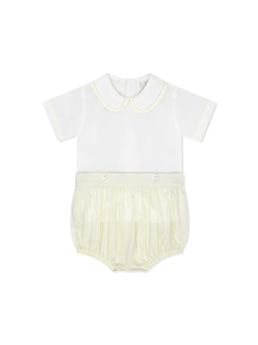 Brody Button On - Blessings Yellow Batiste - Posh Tots Children's Boutique
