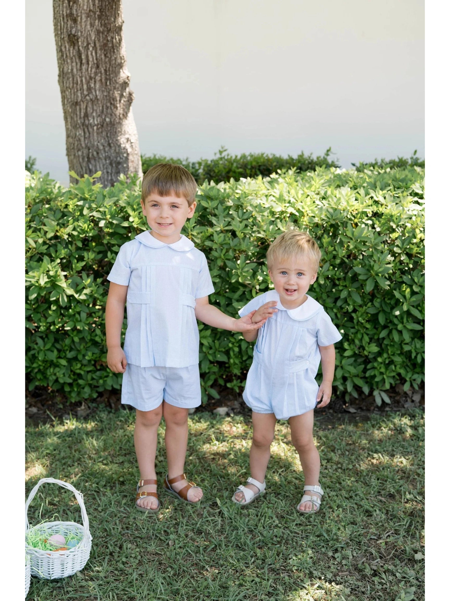 PRE-ORDER Andrew Bubble - Baker Blue Minigingham