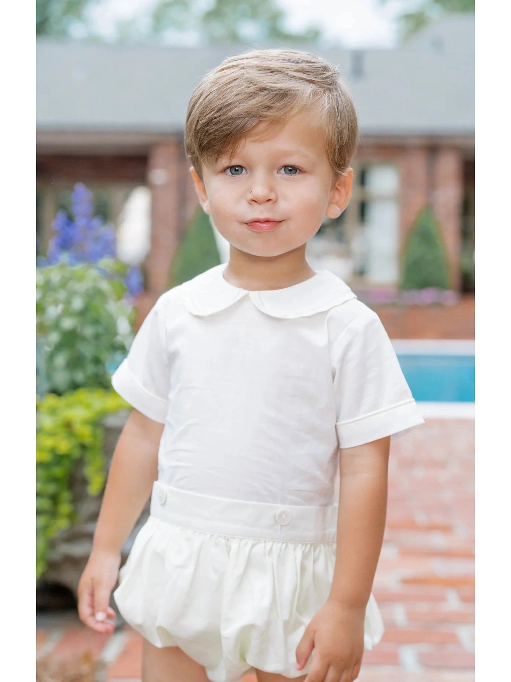 Brody Button On - Blessings Yellow Batiste - Posh Tots Children's Boutique