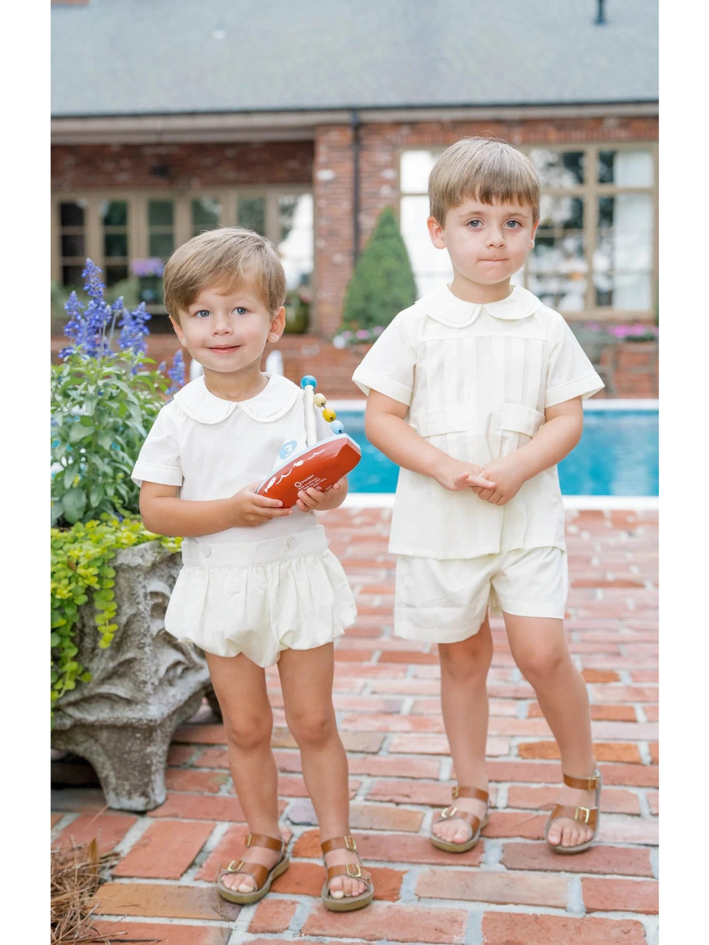 Brody Button On - Blessings Yellow Batiste - Posh Tots Children's Boutique