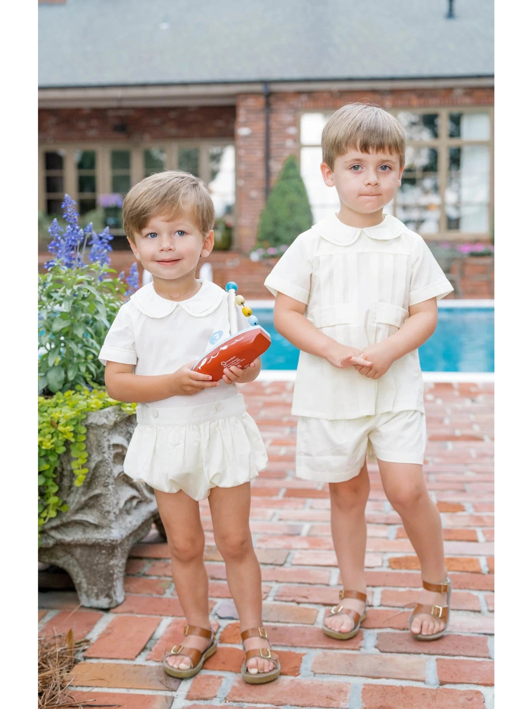 Brody Button On - Blessings Yellow Batiste - Posh Tots Children's Boutique