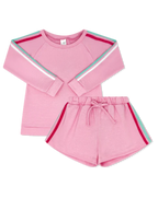 Savannah Jogger Short Set - Taffy Pink