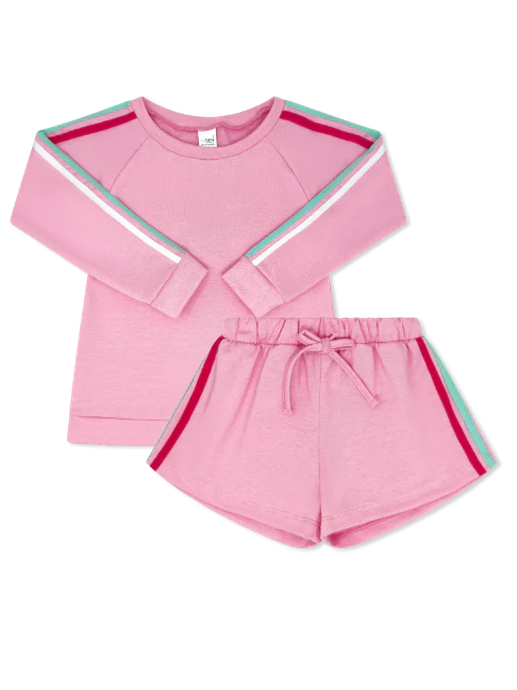 Savannah Jogger Short Set - Taffy Pink
